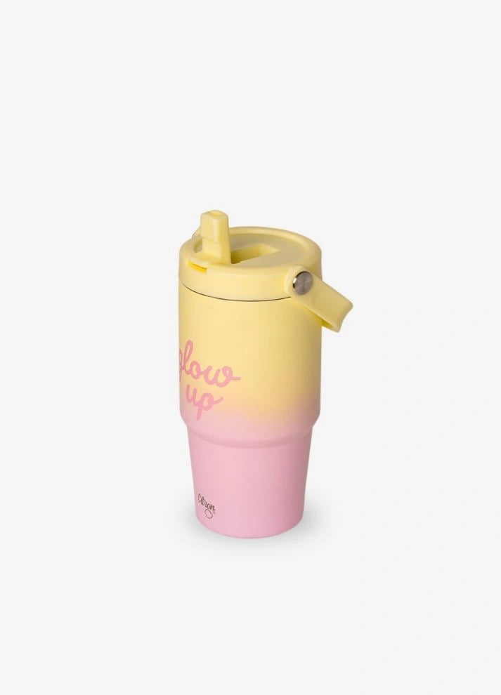 Insulated Tumbler 600ml - Glow Up Pink/Yellow
