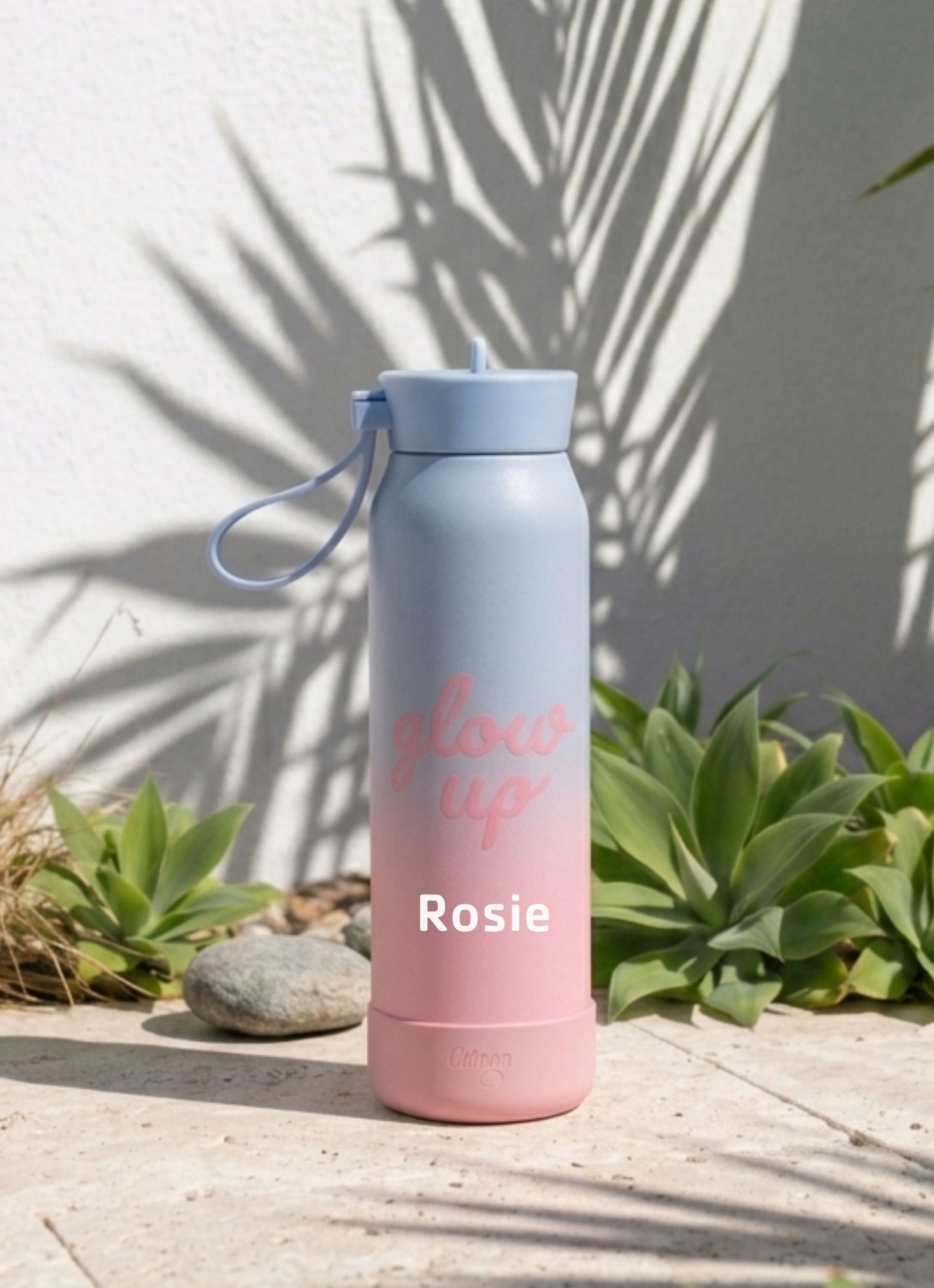 350ml Insulated Water Bottle - Glow Up Pink/Blue