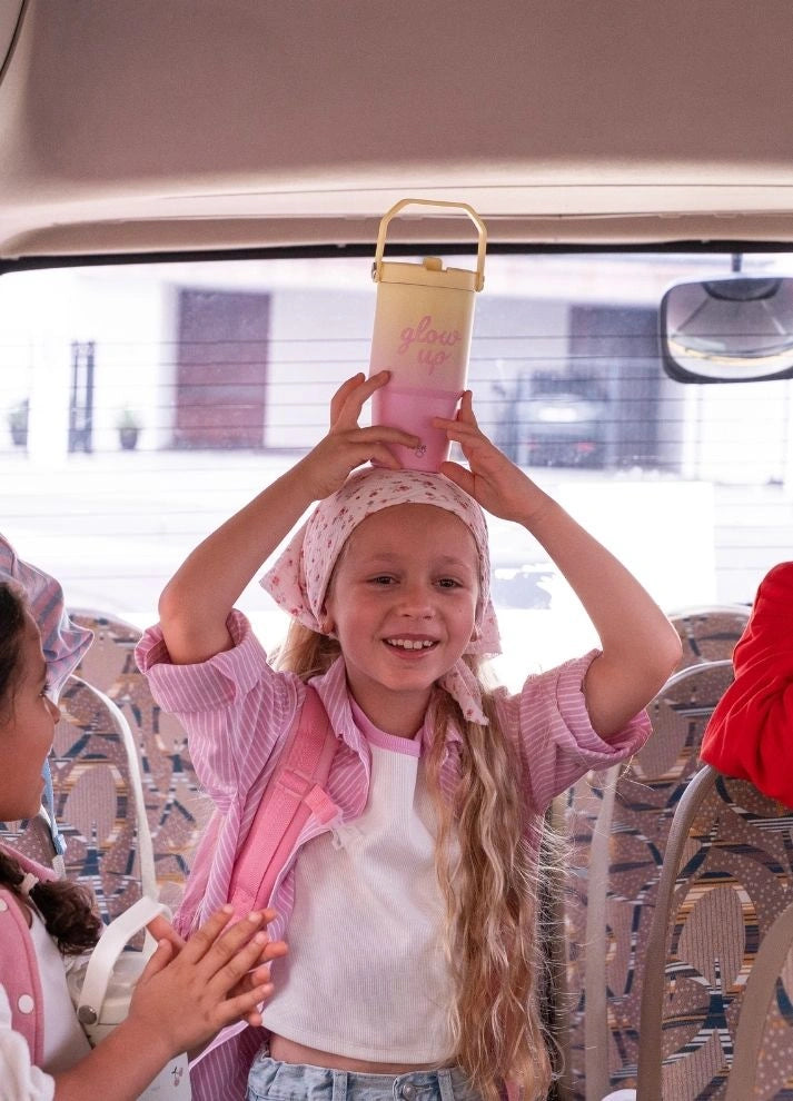 Insulated Tumbler 600ml - Glow Up Pink/Yellow
