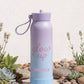 500ml Insulated Water Bottle - Glow Up Blue/Purple