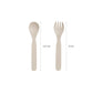 Eco Cutlery Set + Case in Pink/Cream