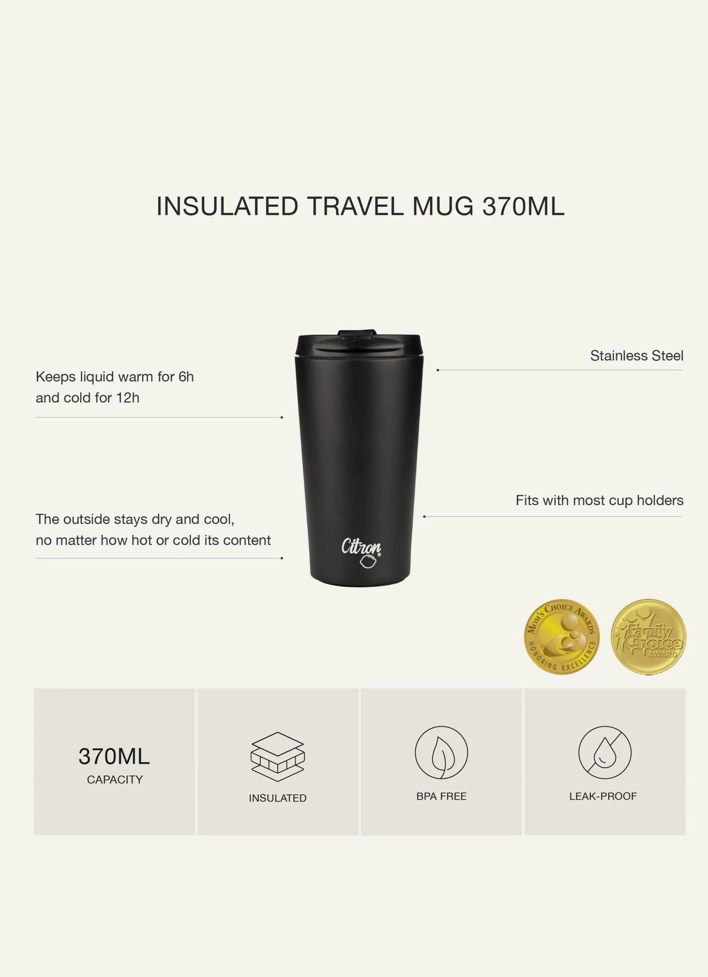 Coffee Mug 370ml - Yellow
