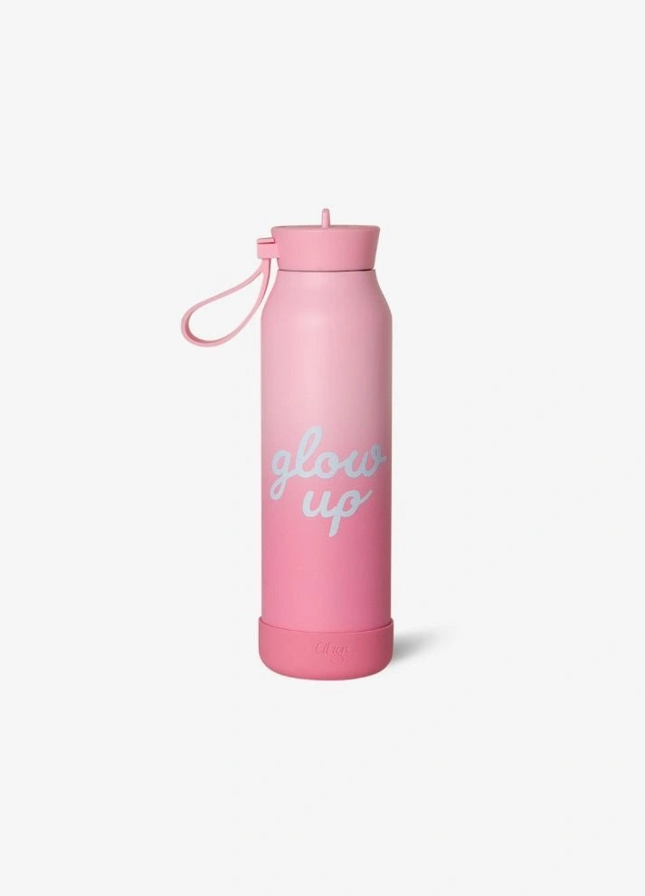 500ml Insulated Water Bottle - Glow Up Pink