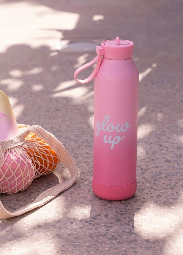 500ml Insulated Water Bottle - Glow Up Pink