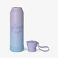 500ml Insulated Water Bottle - Glow Up Blue/Purple