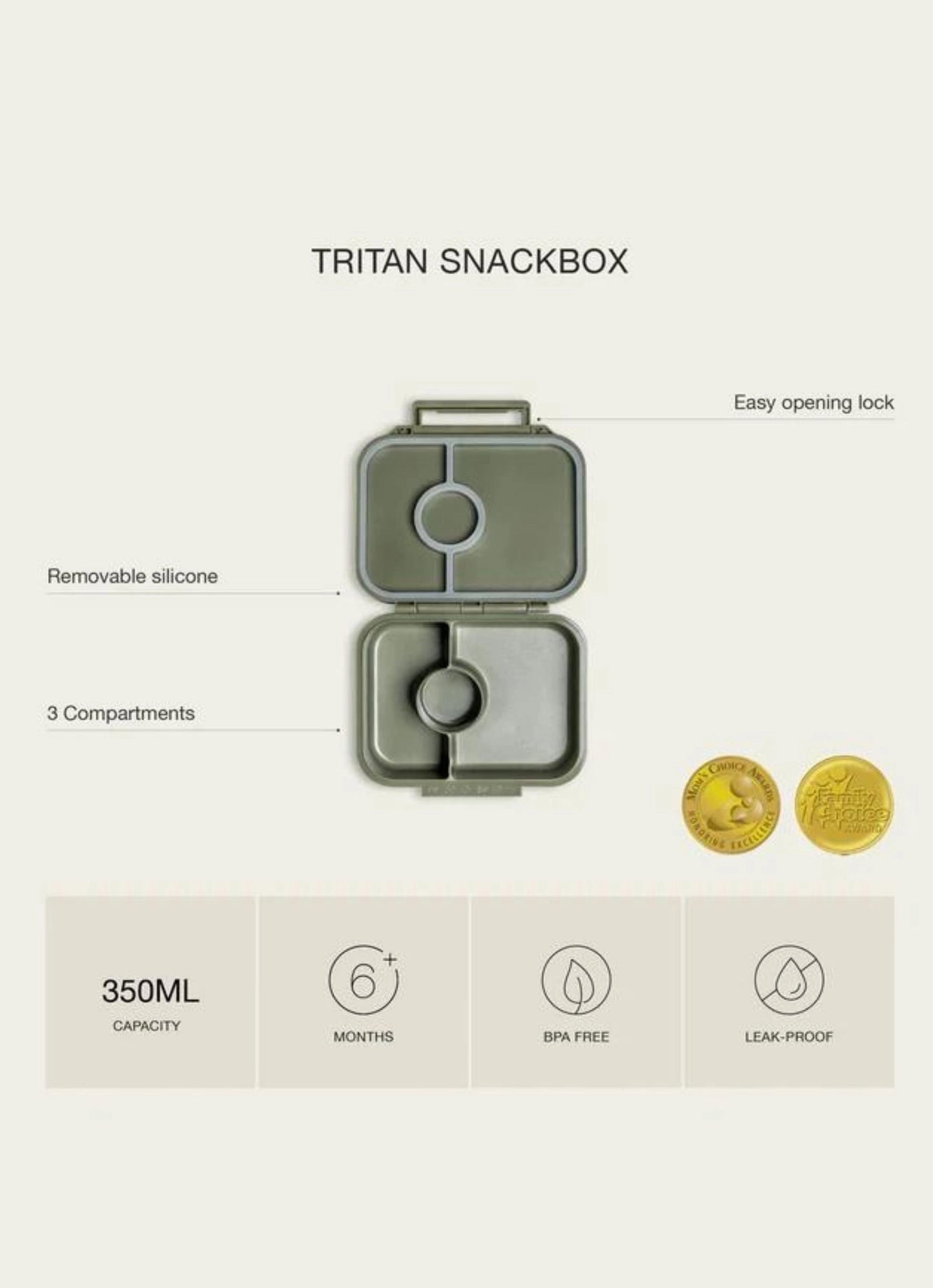 Tritan Snack Box - Stormy Unicorn