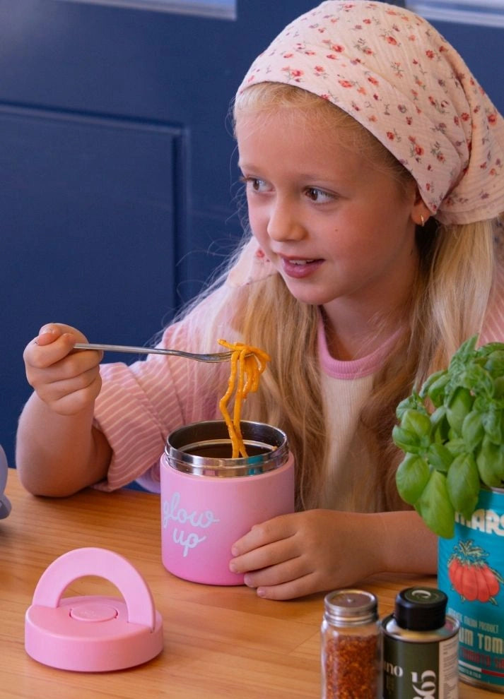 Insulated Food Flask 350ml - Glow Up Pink