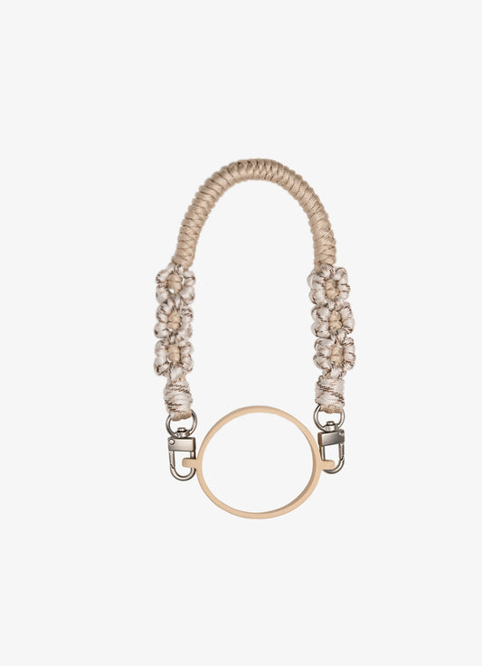 Woven Water Bottle Handle Strap - Beige
