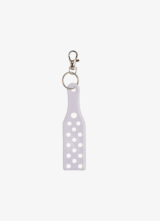 Keyring With Charms - White