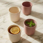 Eco Cups Set of 4 - Pink/ Cream