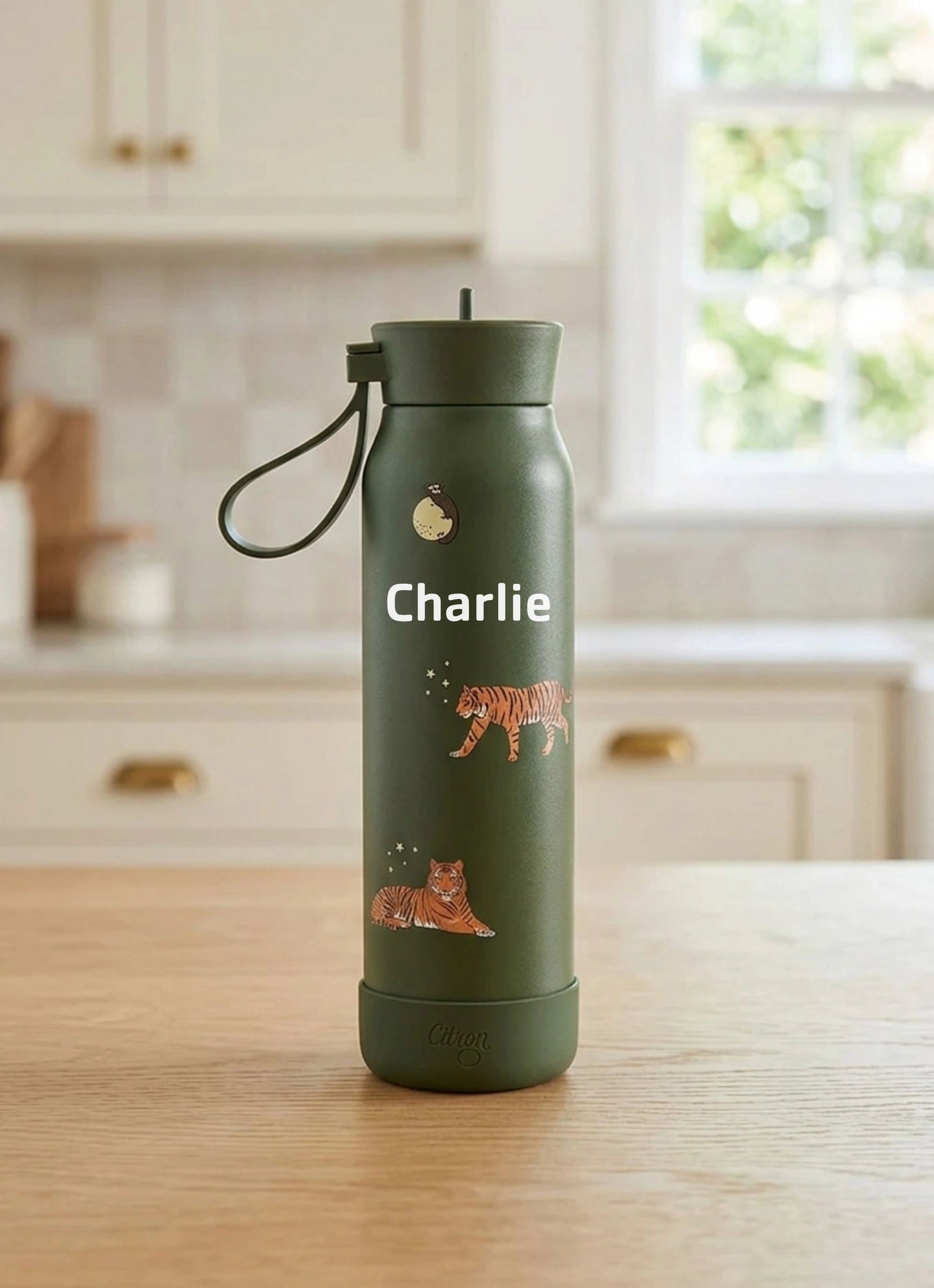 350ml Insulated Water Bottle - Tiger