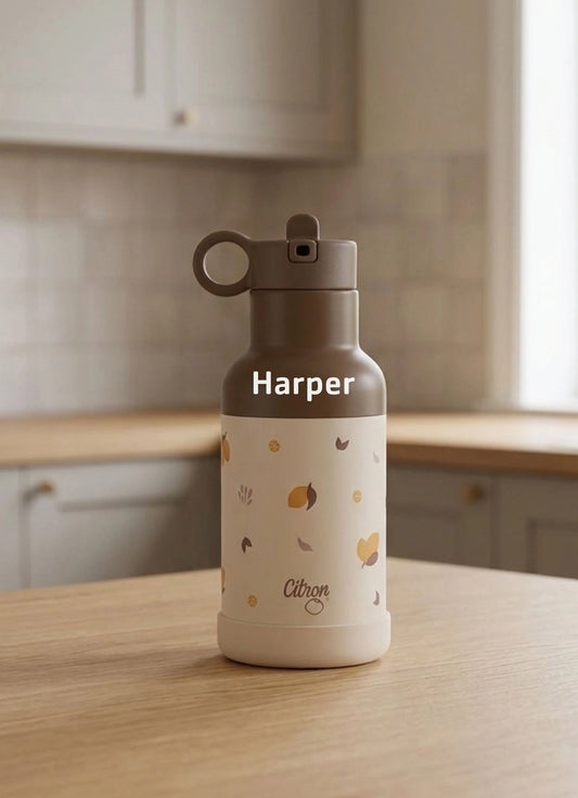 350ml Insulated Water Bottle - Lemon