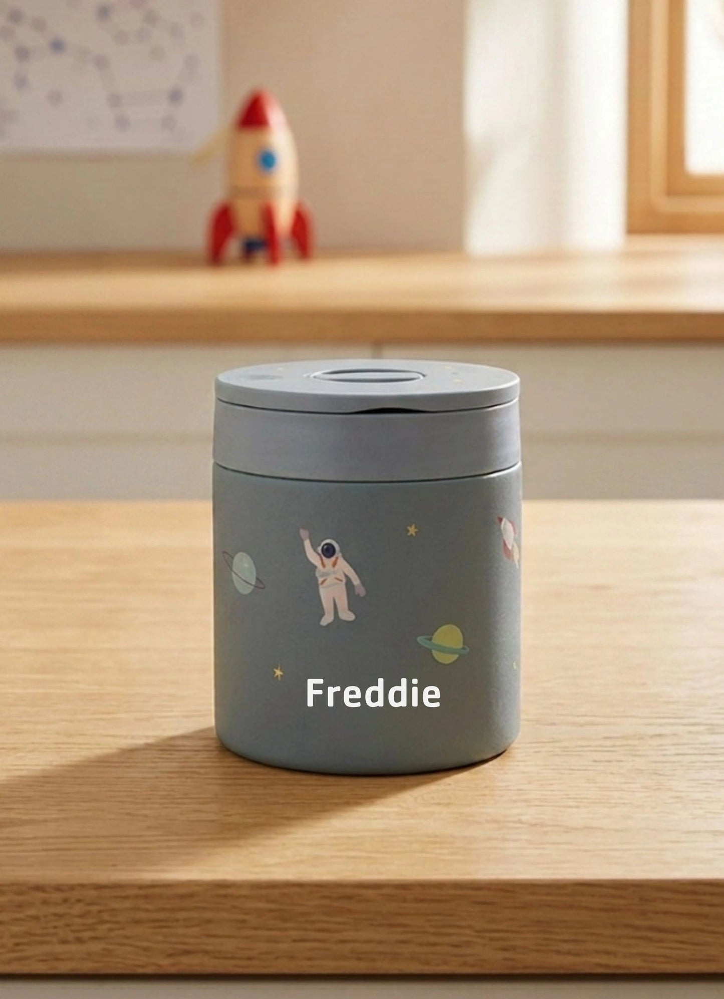 Insulated Food Flask 350ml - Spaceship