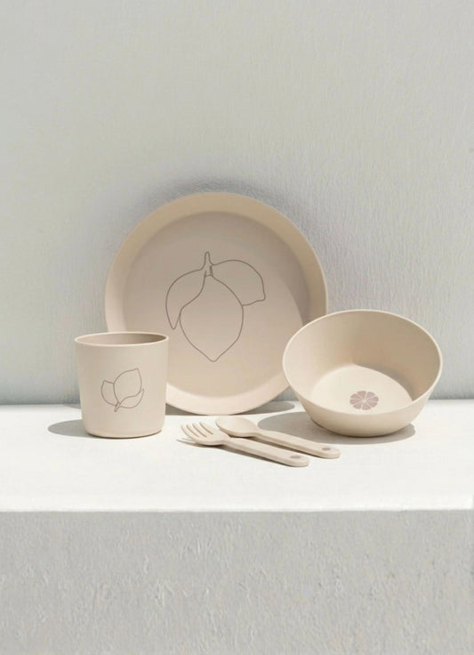 Eco Tableware Set - Lemon