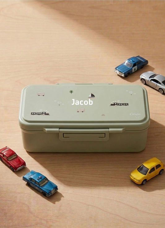 Rectangle Lunch Box - Vehicles