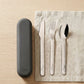 Cutlery Set with Silicon Case - Black