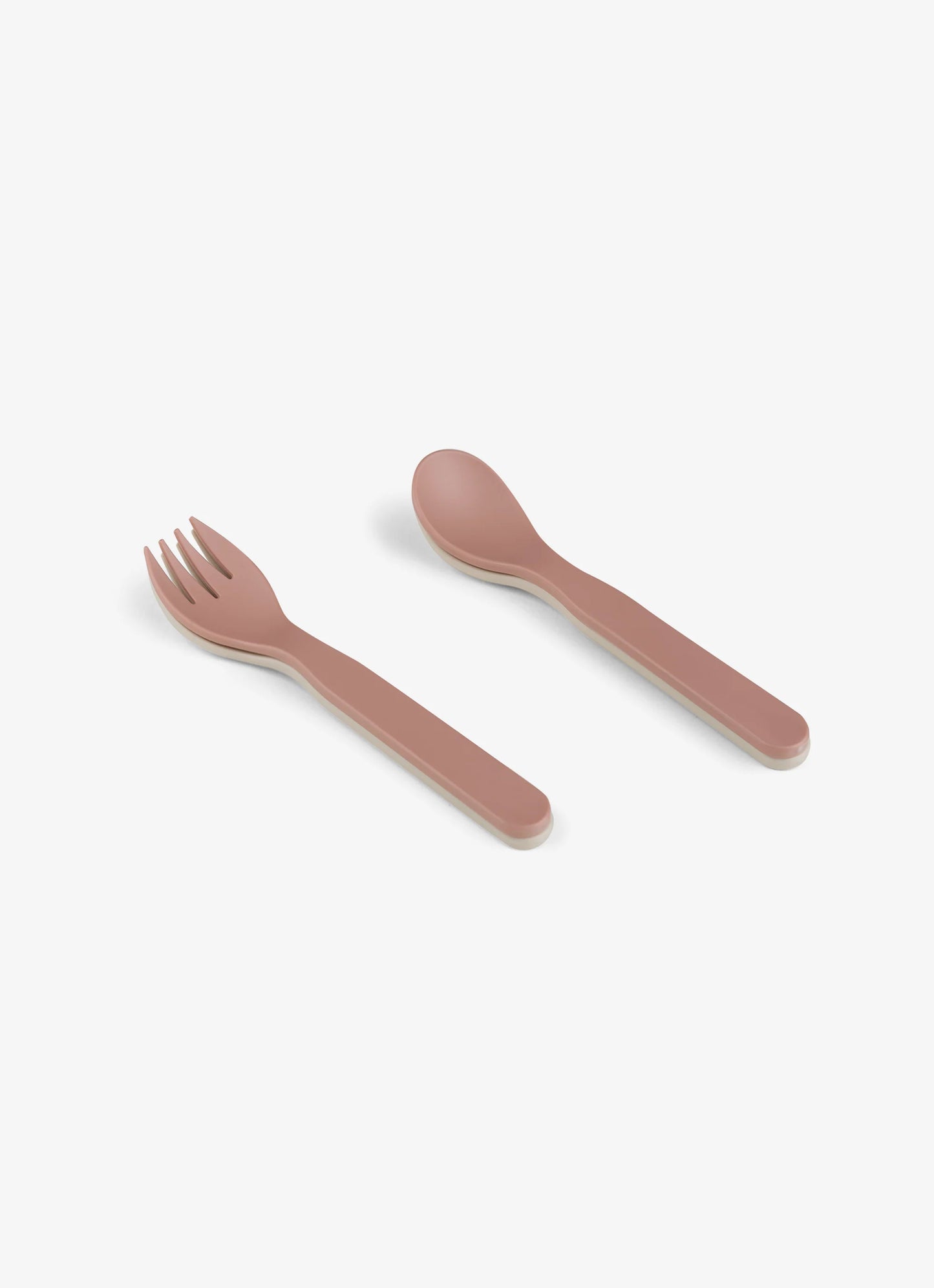 Eco Cutlery Set + Case in Pink/Cream