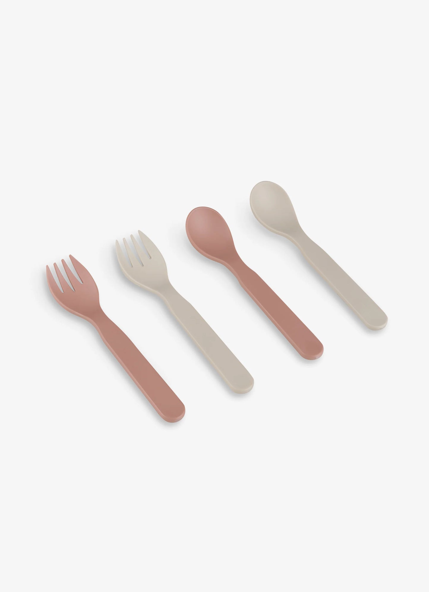 Eco Cutlery Set + Case in Pink/Cream