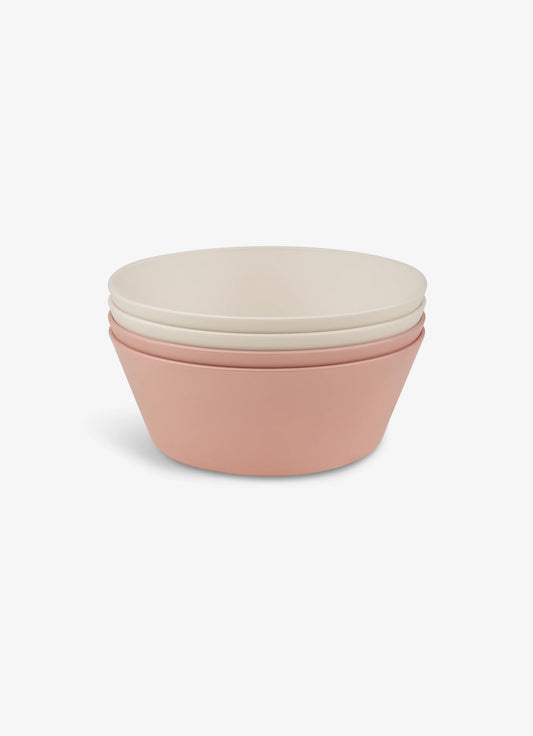 Eco Bowls Set of 4 in Pink/ Cream