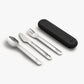 Cutlery Set with Silicon Case Black