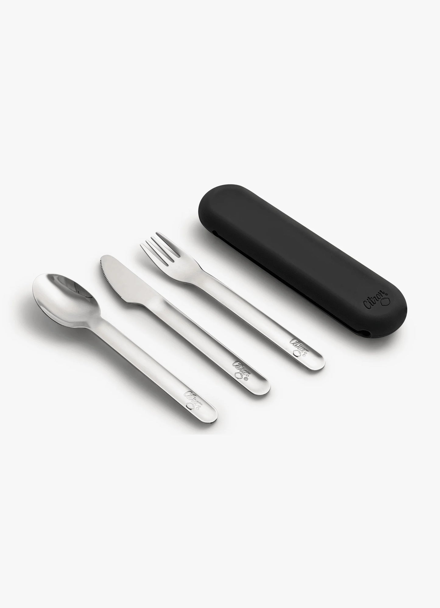 Cutlery Set with Silicon Case Black