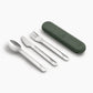 Cutlery Set with Silicon Case Green