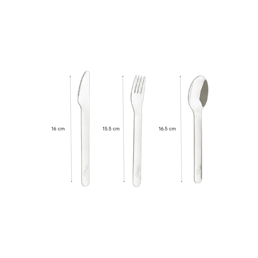 Cutlery Set with Silicon Case Brown