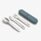 Cutlery Set with Silicon Case Dusty Blue