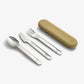 Cutlery Set with Silicon Case Yellow