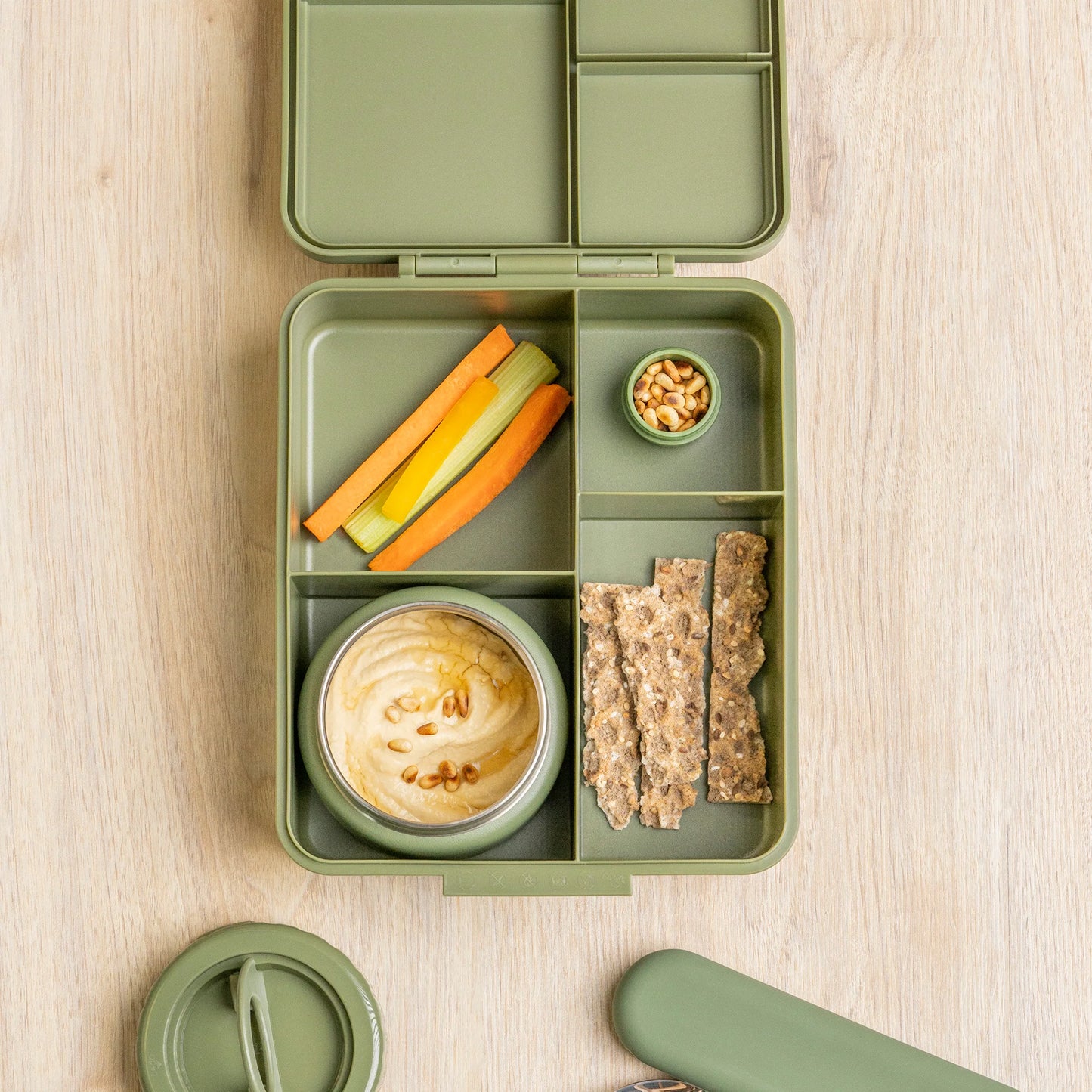 Grand Lunch Box Olive Green