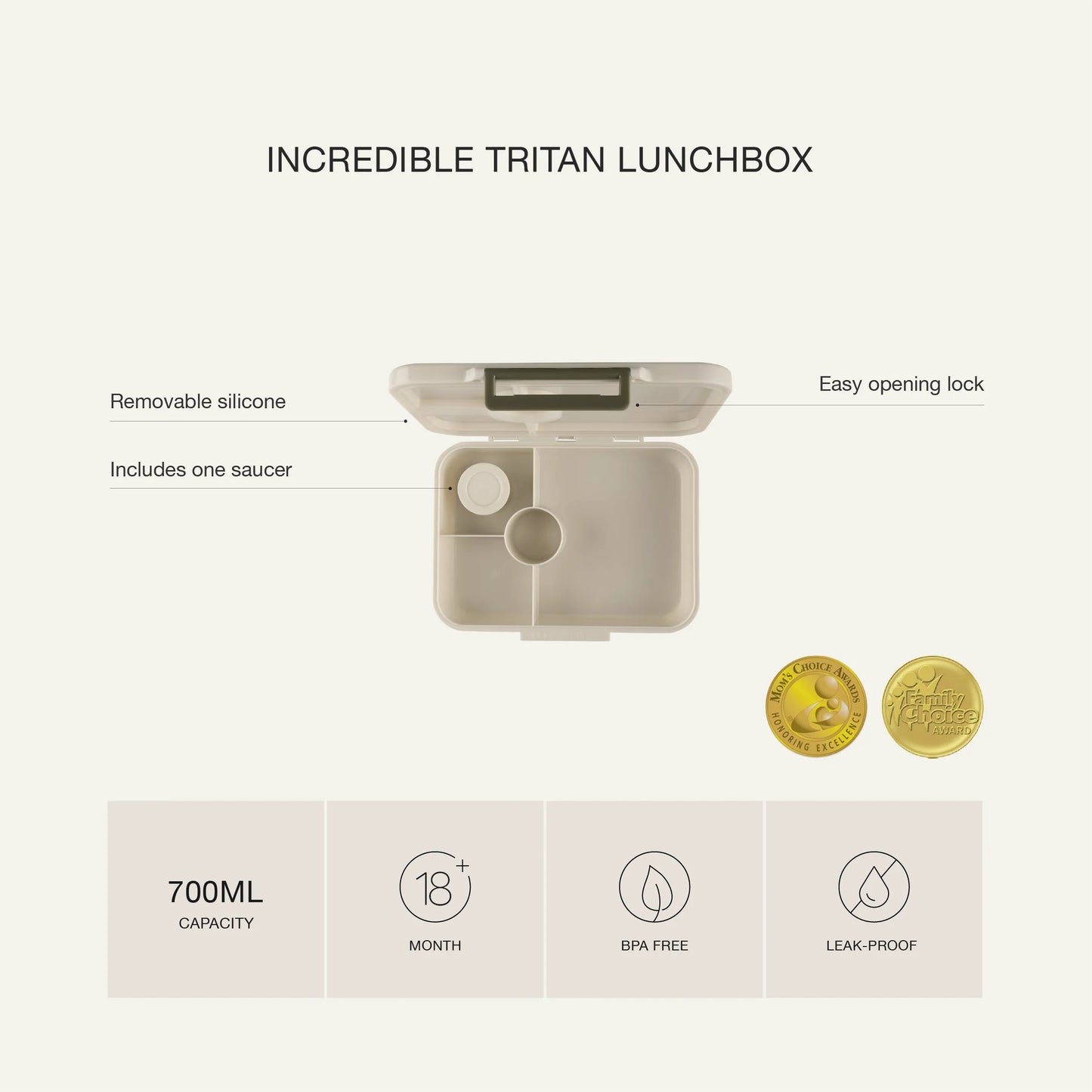 Lunch box Tritan Lemon