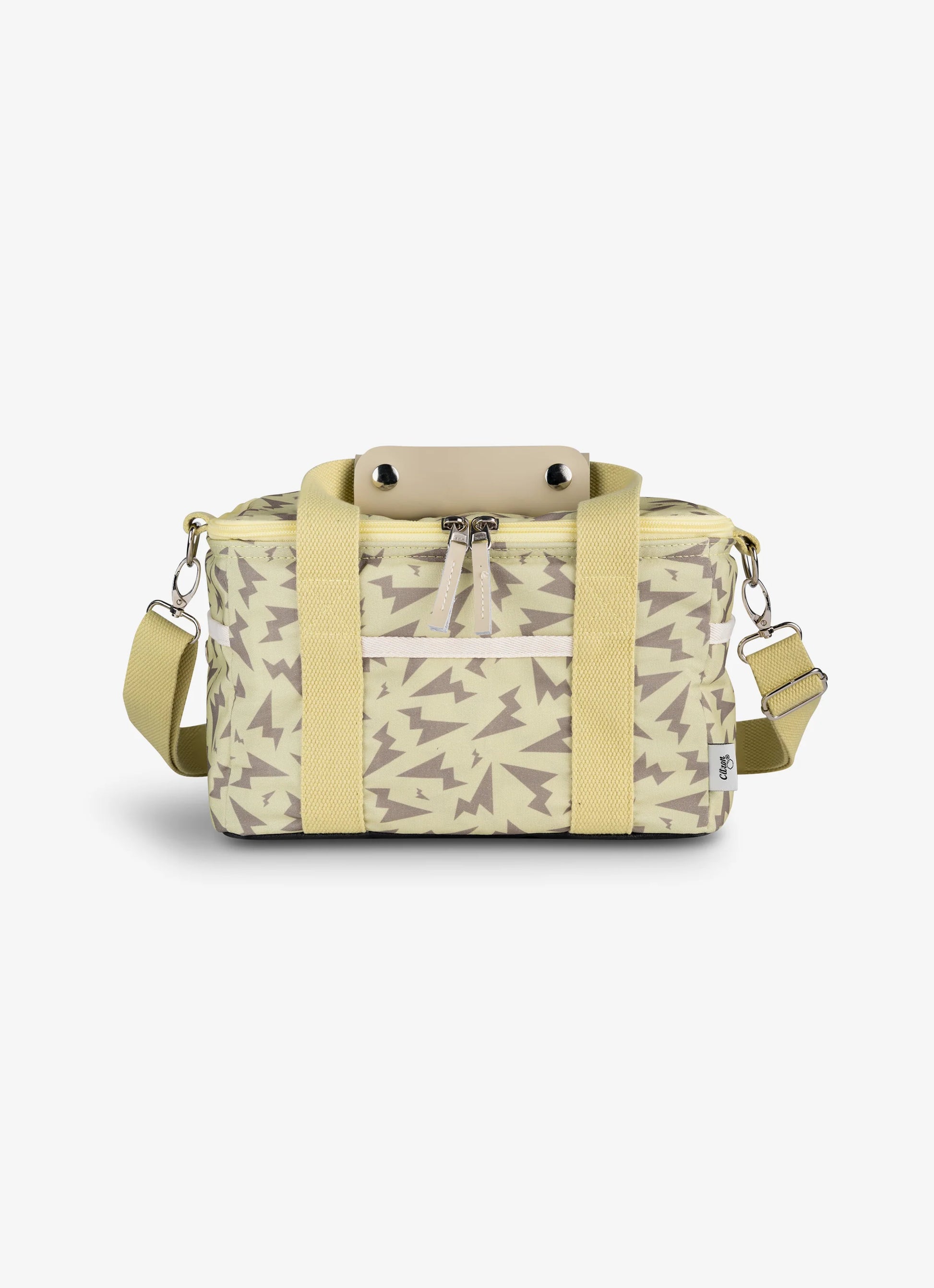 Yellow Lunch bag Teens with Thunder Pattern