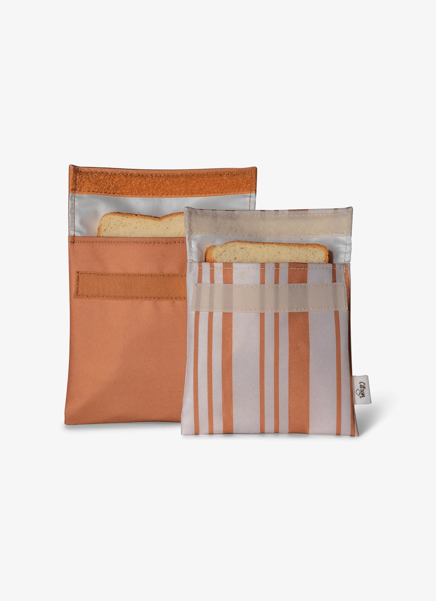 Two Reusable Sandwich Bags - Caramel