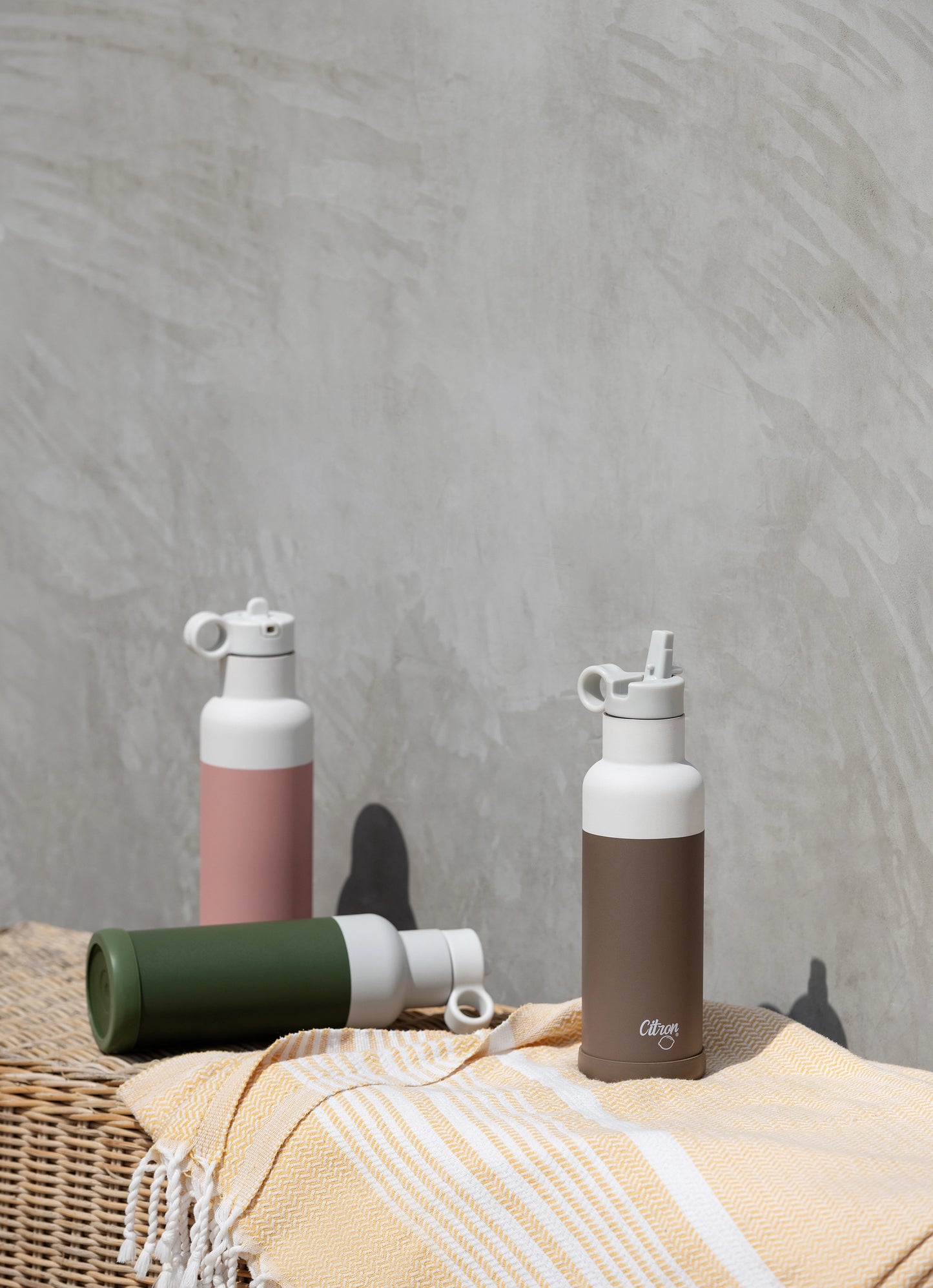 500ml Insulated Water Bottle - Brown