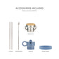 750ml Insulated Water Bottle - Navy Blue