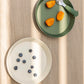 Eco Plates Set of 4 - Green/Cream