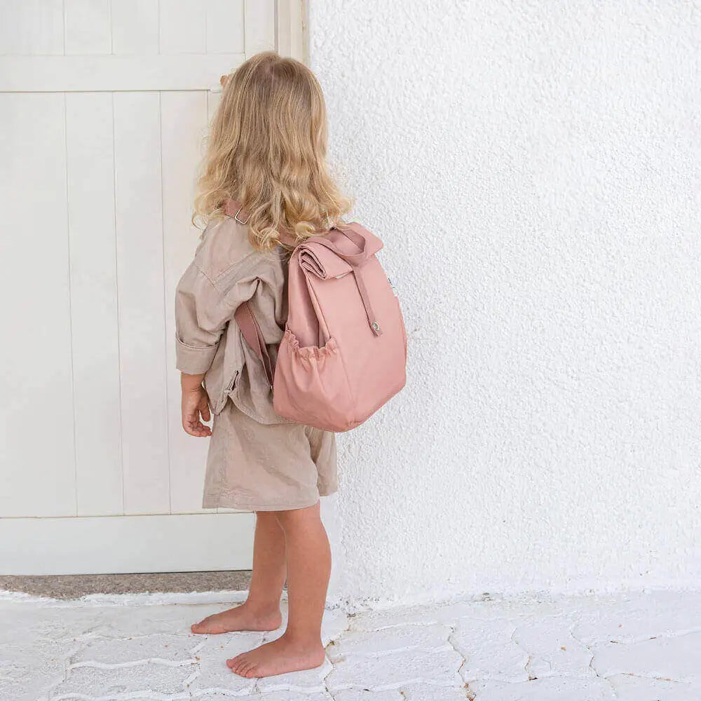Baby pink top lunch bag